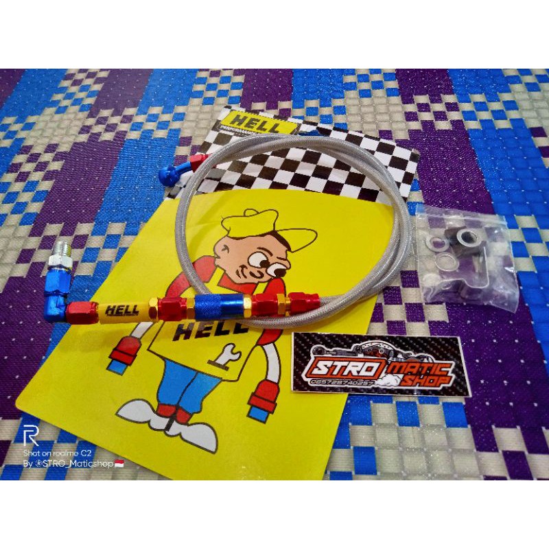 variasi selang rem depan  hell 190 serat universal beat scoopy vario nmax pcx aerox vario mio