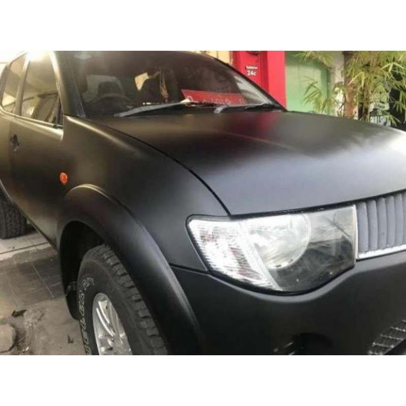 Stiker / Skotlet Hitam Doff dan Glossy Lebar 120cm x per50cm