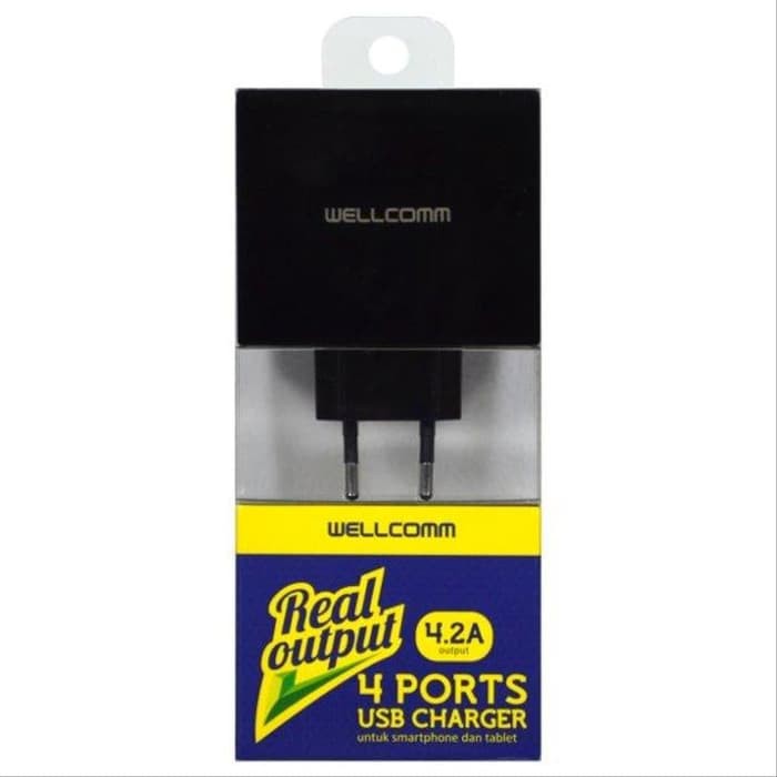 Trevel Charger Wellcomm 4 USB Real Capacity