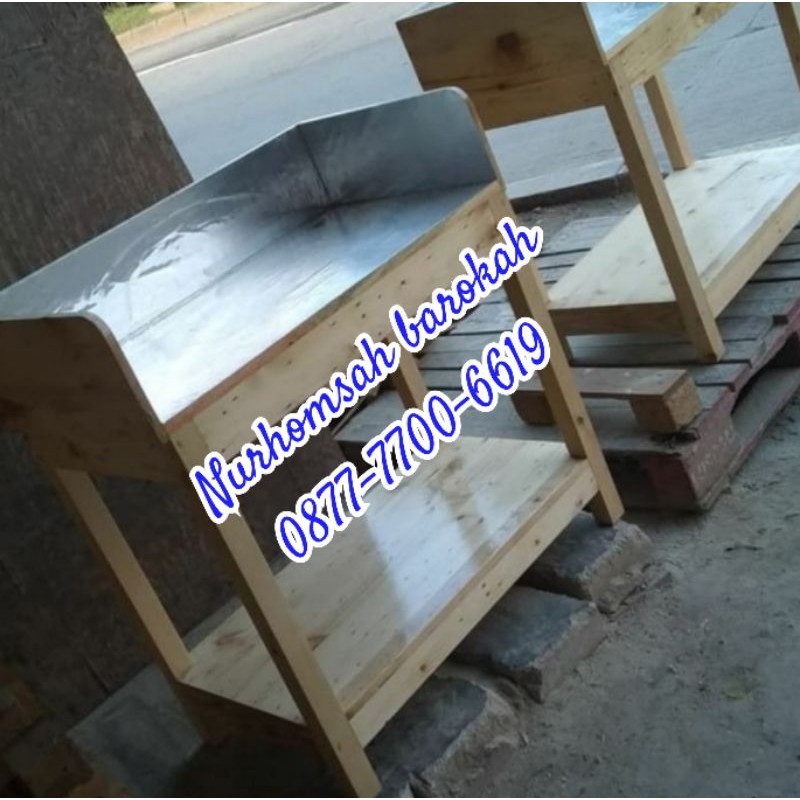 meja kompor, meja kompor kayu, meja kompor jati belanda