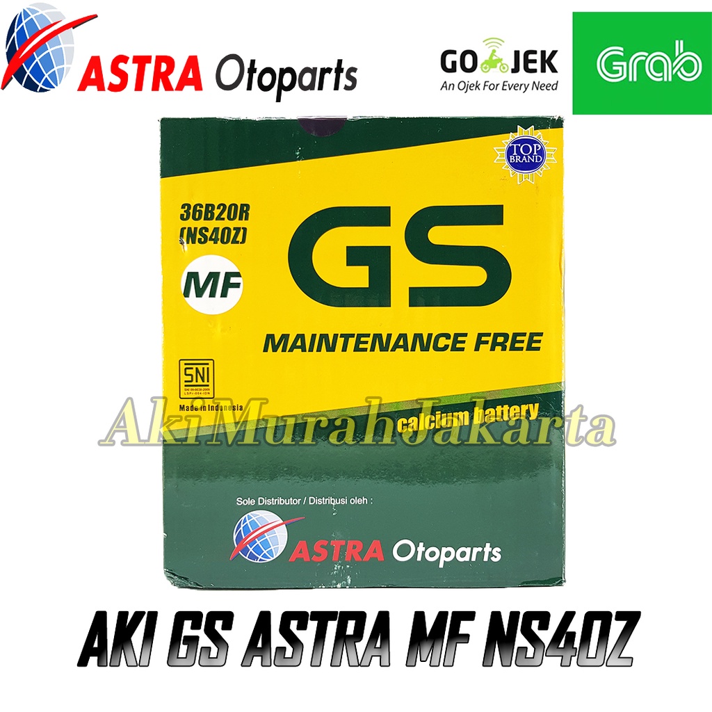 Jual Aki Mobil Toyota Avanza GS Astra NS40Z Aki Kering 12V / 35 Ah