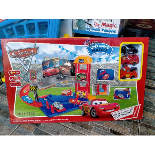 Mainan anak Super garage cars playset kado mainan