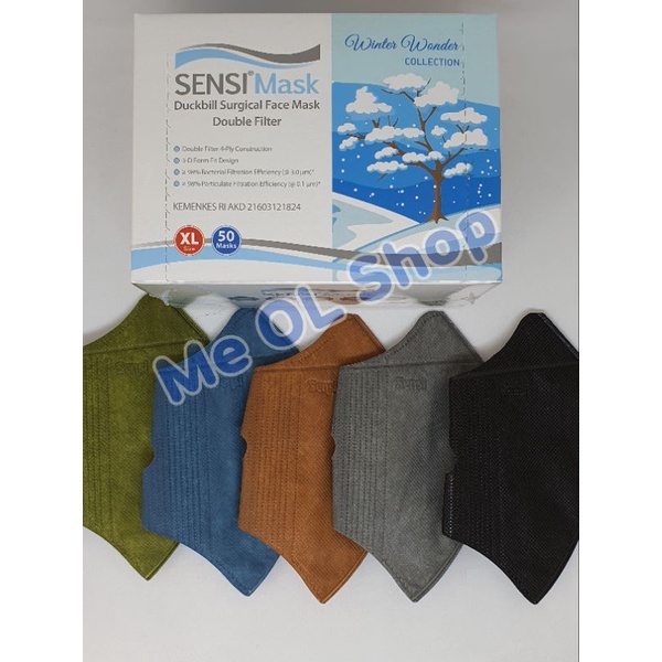 SENSI DUCKBILL WARNA MIXED 5 WARNA / BOX