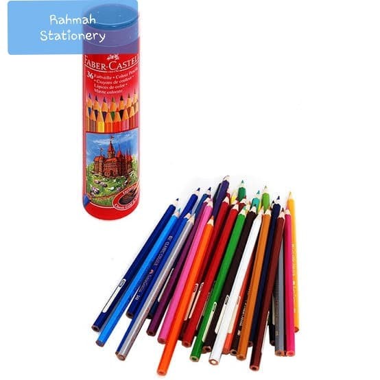 

WARNAPENSIL- FABER-CASTELL CLASSIC COLOUR PENCIL ROUND TIN 36 / PENSIL WARNA 36 -PENSIL WARNA