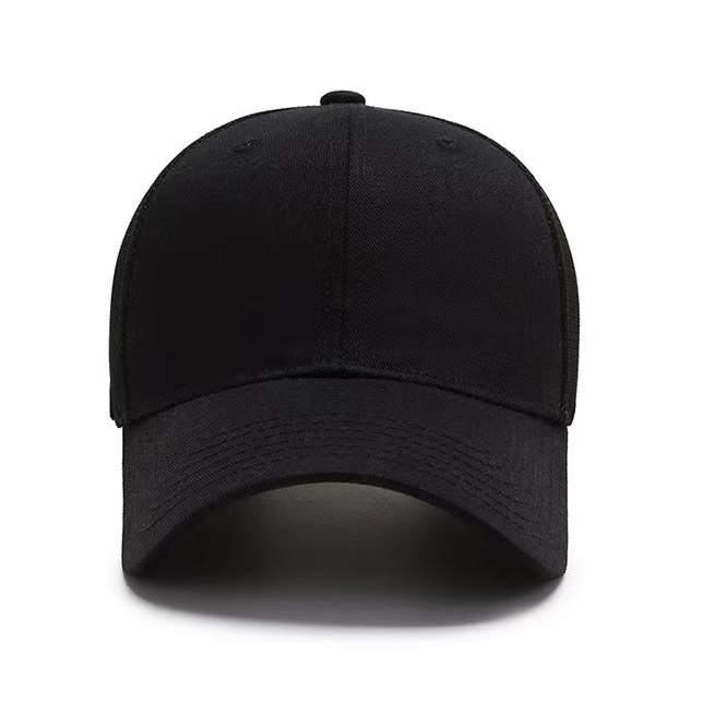 Topi Baseball Hitam Casual Sport Polos Nyaman Digunakan Untuk Pria Dan Wanita Import