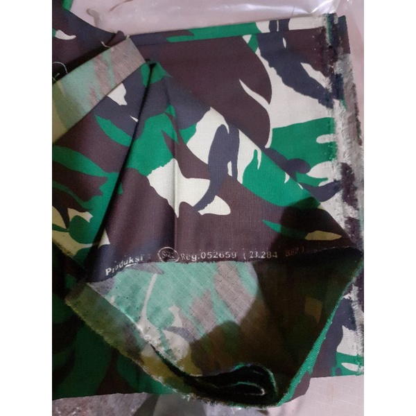 Kain PDL TNI wol 888 sritex ori kain loreng