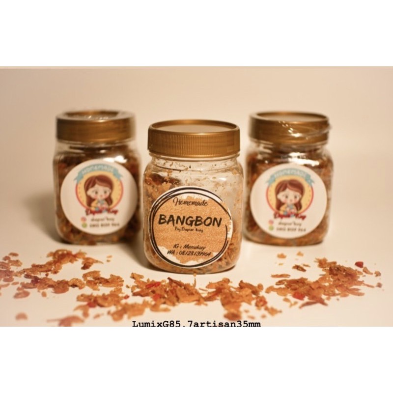 

Bangbon (bawang goreng rebon) garing