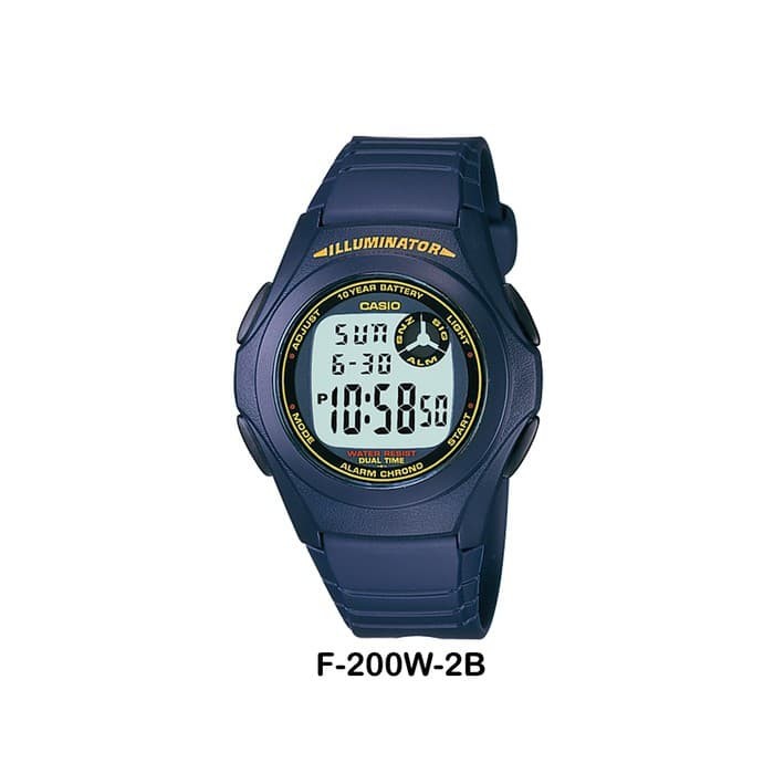 CASIO F 200W F-200W ORIGINAL GARANSI RESMI