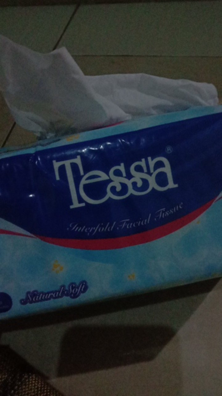 Tisu Wajah Tessa 250 Lembar 2ply Natural Soft Tissue