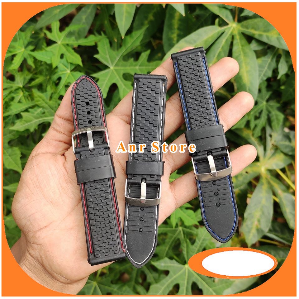 Tali Jam Tangan Karet Rubber Watch Band 22 mm