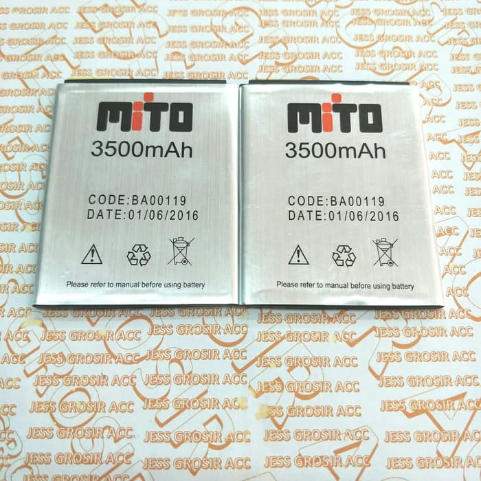 Baterai Battery Double Power MITO BA-00119 A550 FANTASY Style