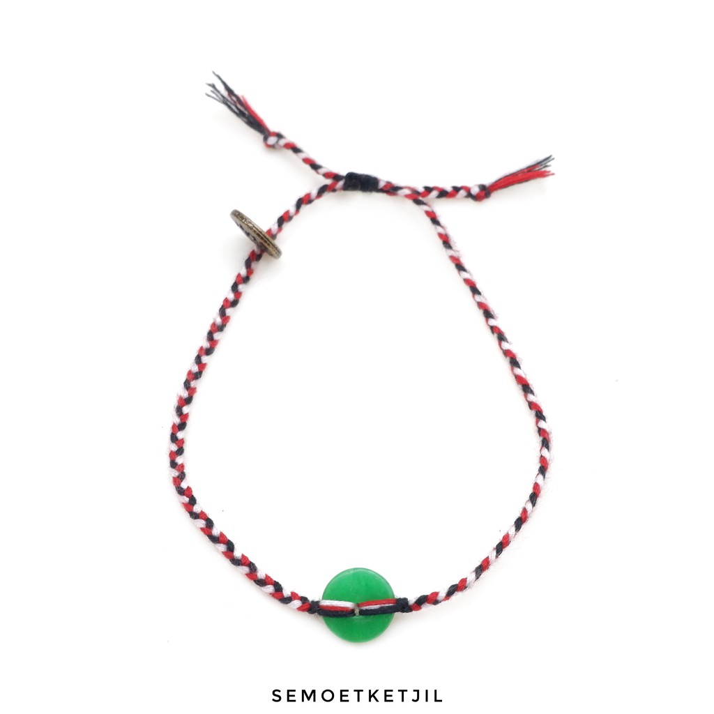 

Semoet Ketjil Gelang Bohemian Dhanapati Tridatu Giok