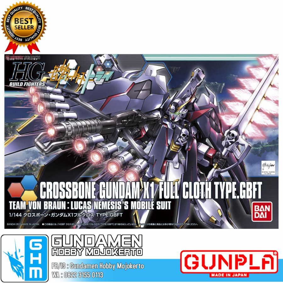 HG 1/144 Crossbone Gundam X1 Full Cloth TYPE GBFT