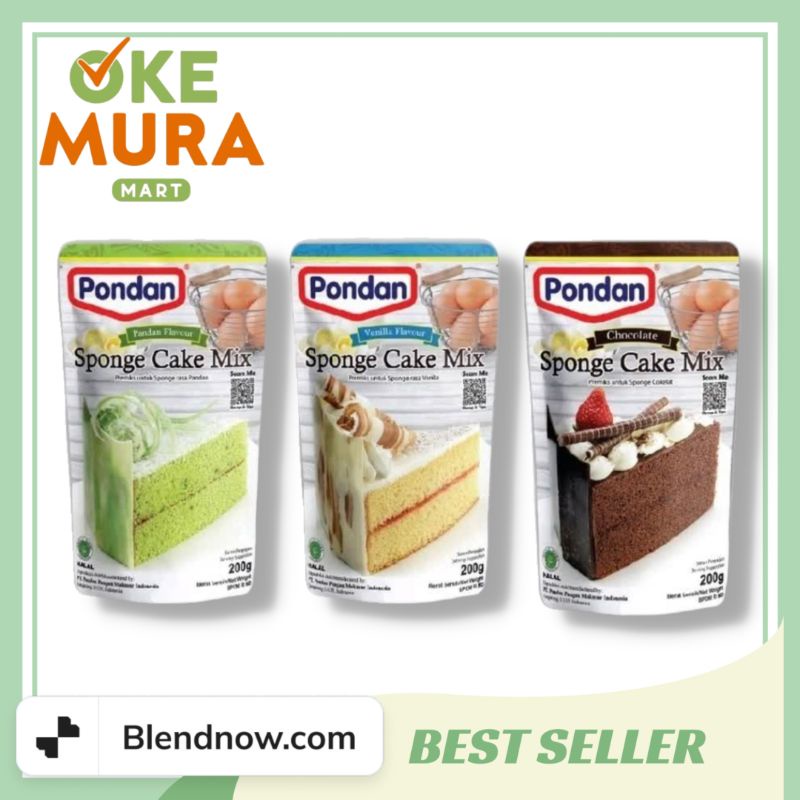 

PONDAN SPONGE CAKE 200GR ( VANILLA, COKLAT DAN PANDAN )