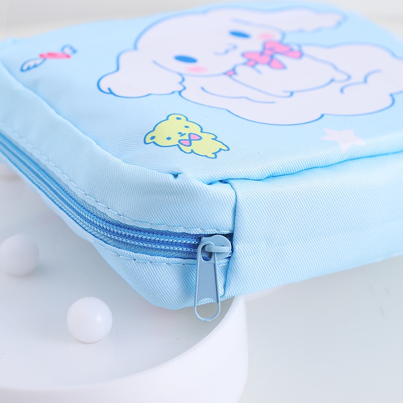 Dompet serbaguna pembalut kosmetik pouch karakter TU073 melody cinnamoroll kuriomi keropi snoopy hello kitty doraemon