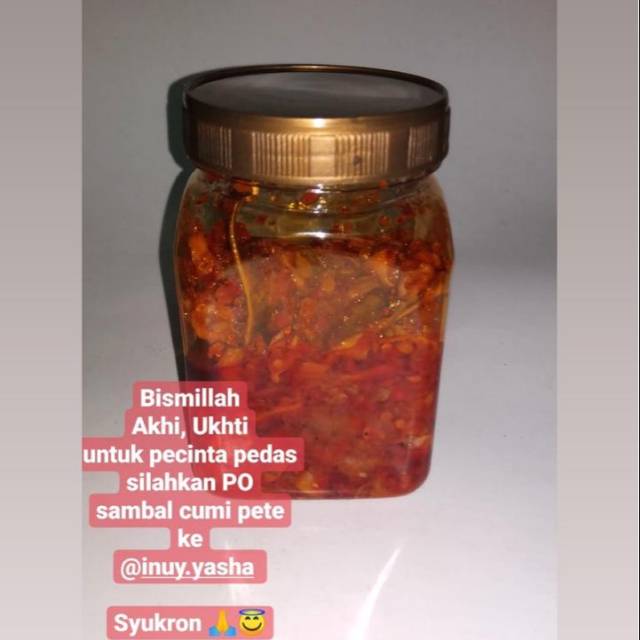 

sambal cumi petai toples besar