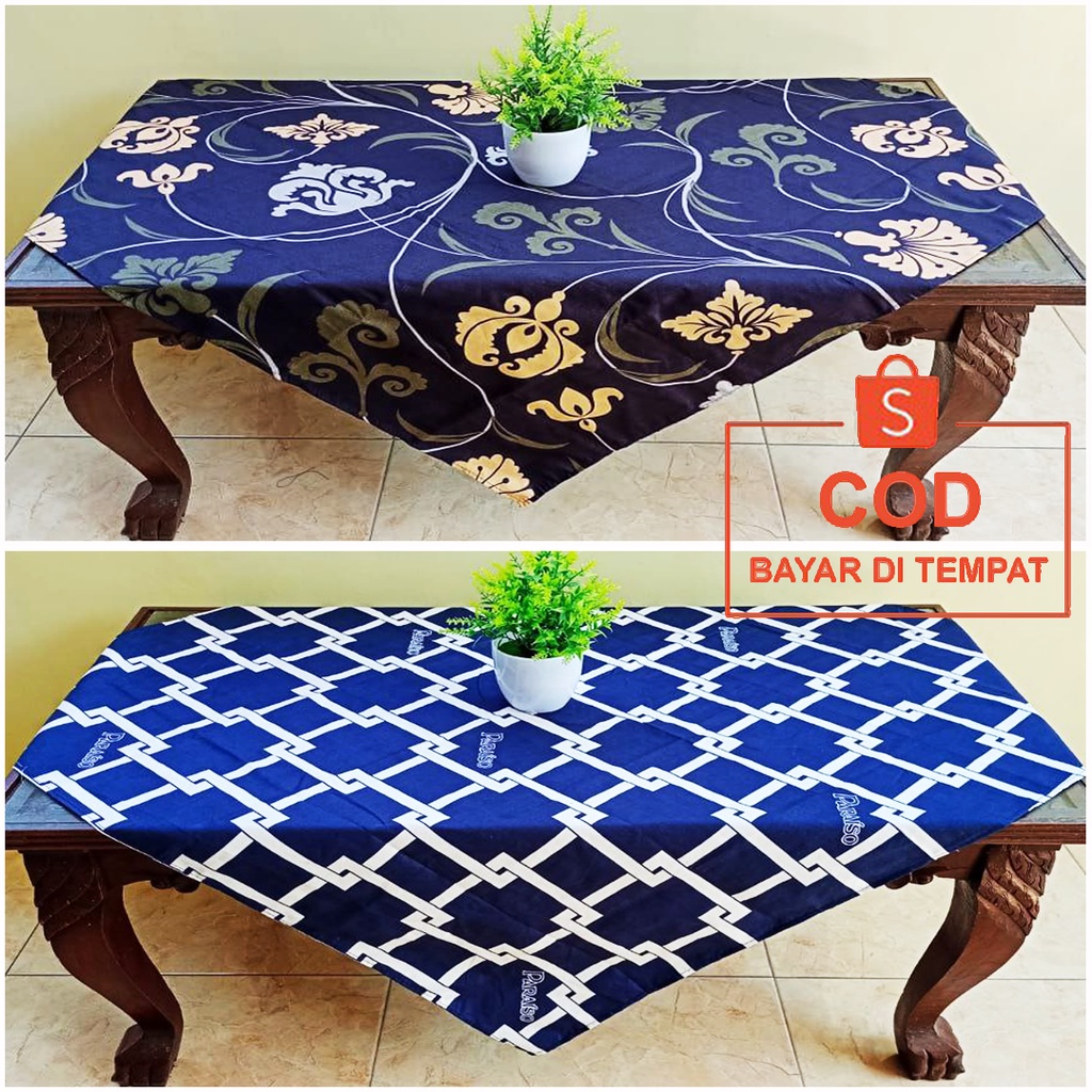 ✅COD Taplak Meja Persegi Kain Katun 100x100cm Aneka Motif Warna Aesthetic Batik Estetik Perlengkapan Dekorasi Ruang Tamu Dapur Rumah Minimalis Home Decor Modern Mewah