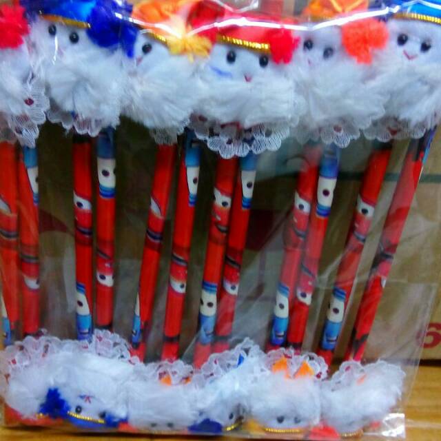 

Pensil Santa Topi Warna Warni