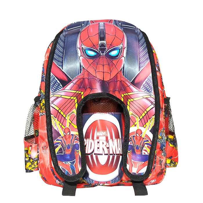 Tas Ransel anak Laki-laki Sekolah TK / SD karakter SPIDERMAN TERMURAH FREE BOTOL !!