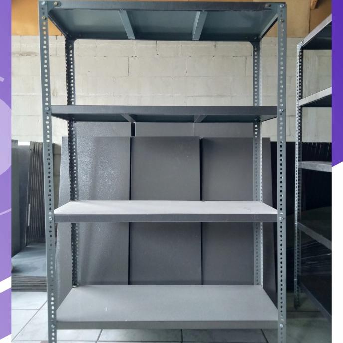 rak besi siku 4 susun