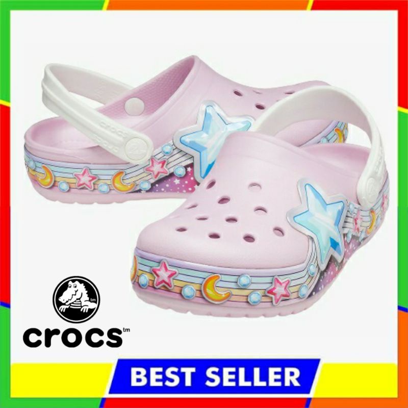 CROCS Kid's Star Light Clog Original Sepatu Anak Perempuan