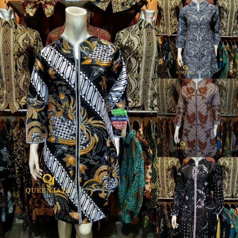 ATASAN TUNIK BATIK KANTOR PREMIUM | TUNIK BATIK TRADITIONAL BUTIK
