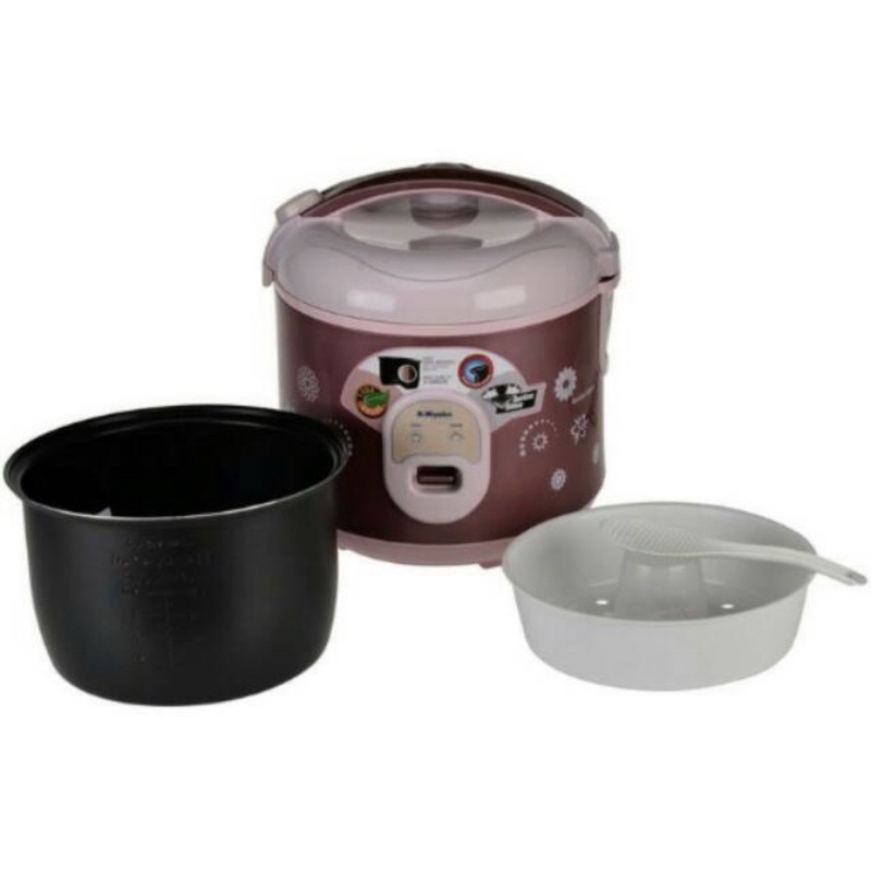 [ Miyako ] Rice Cooker / Magic Com Miyako Berlian Hitam MCM 18 BH - 1.8 L - Panci Nanoal