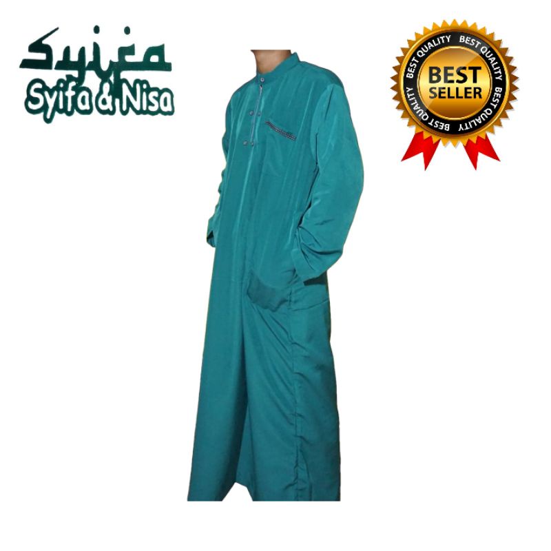 Termurah gamis jubah pria dewasa  al harbi Ukuran M, L, XL, XXL