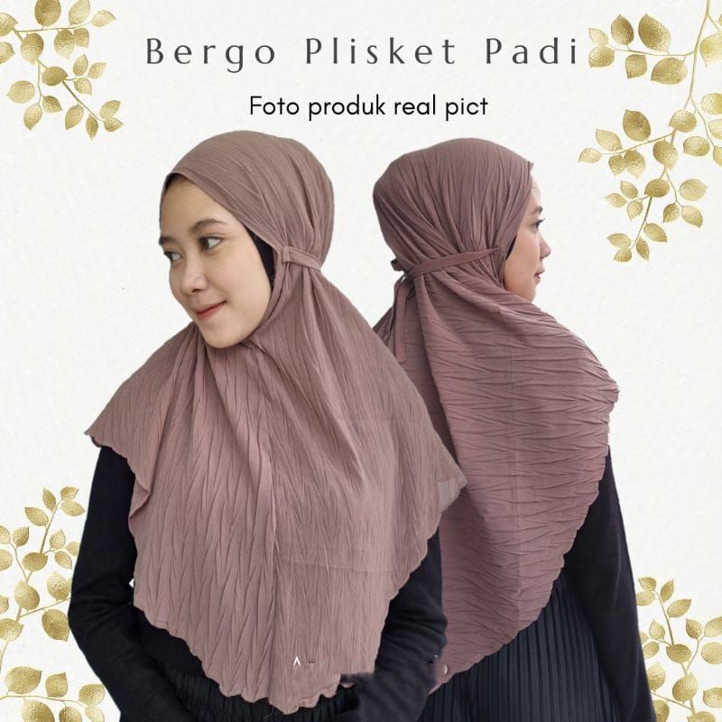 HIJAB INSTAN BERGO MARYAM PLISKET PREMIUM CERUTY BABYDOL