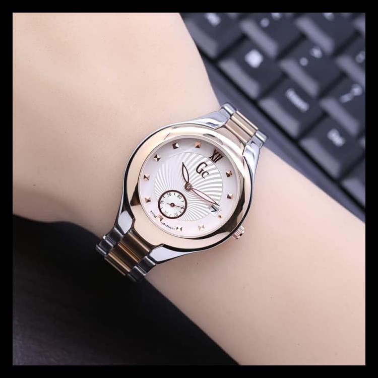 JAM TANGAN GC GUESS COLLECTION WANITA DIAL SECOND RANTAI