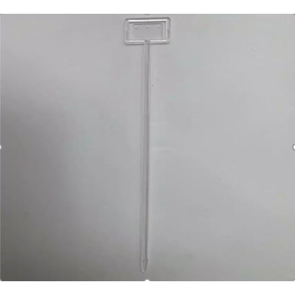 TOPPRICE STICK KARTU PLASTIK BENTUK PERSEGI / LOVE TRANSPARAN ECER PER TANGKAI / PLASTIC STICK CARD HOLDER KB16