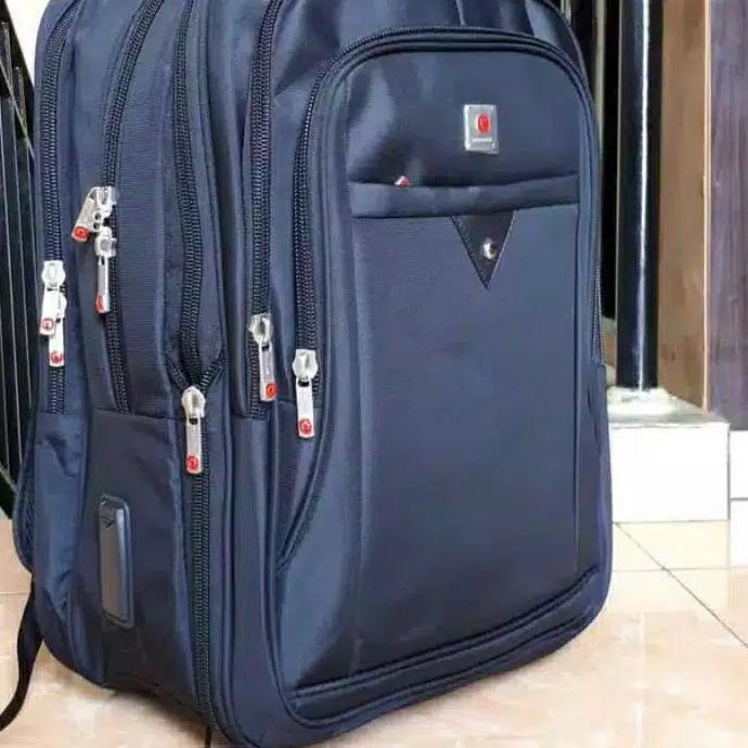 ➴ tas ransel laptop jumbo ukuran 20in polo original ◊