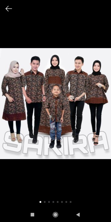 Batik Couple Keluarga Sania Ruffle Ori Ndoro Jowi Dnt Mataram