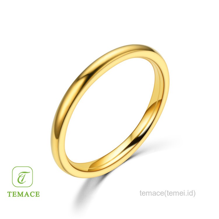 Cincin Wanita Bahan S925 Silver Gold Sparkling Titanium Steel Untuk Pernikahan