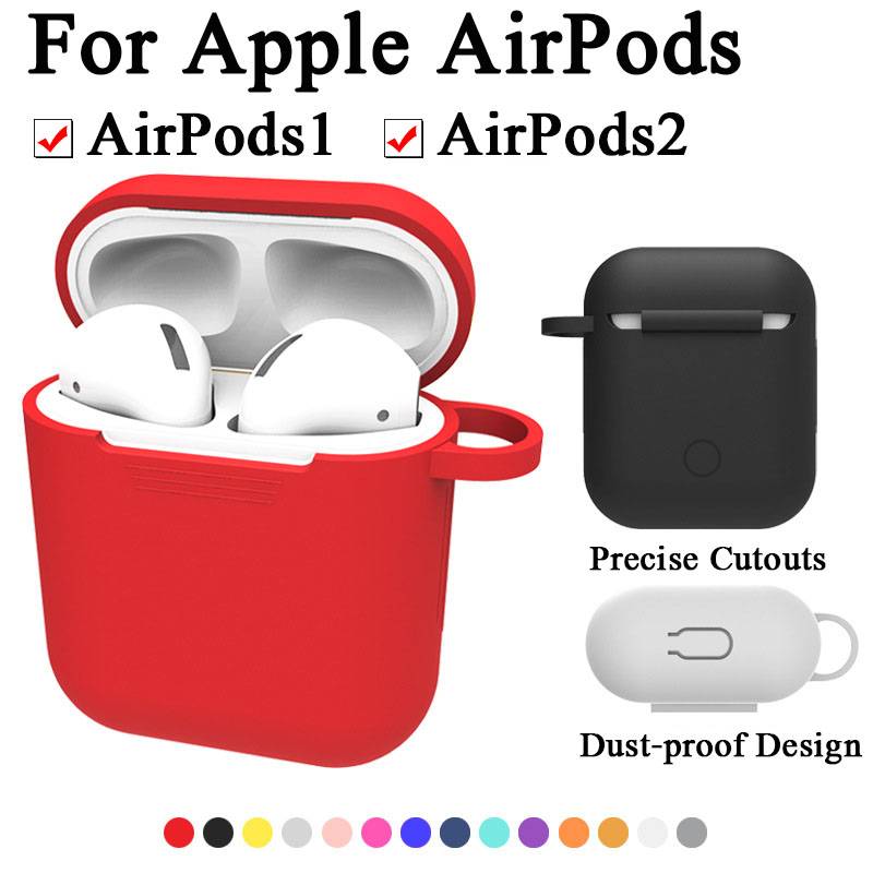 For Apple AirPods 2 Airpods2 Cases Airpods1 Earphone Cases With Hook Cover For Air Pods 1 Pod Wireless Bluetooth Charging Box