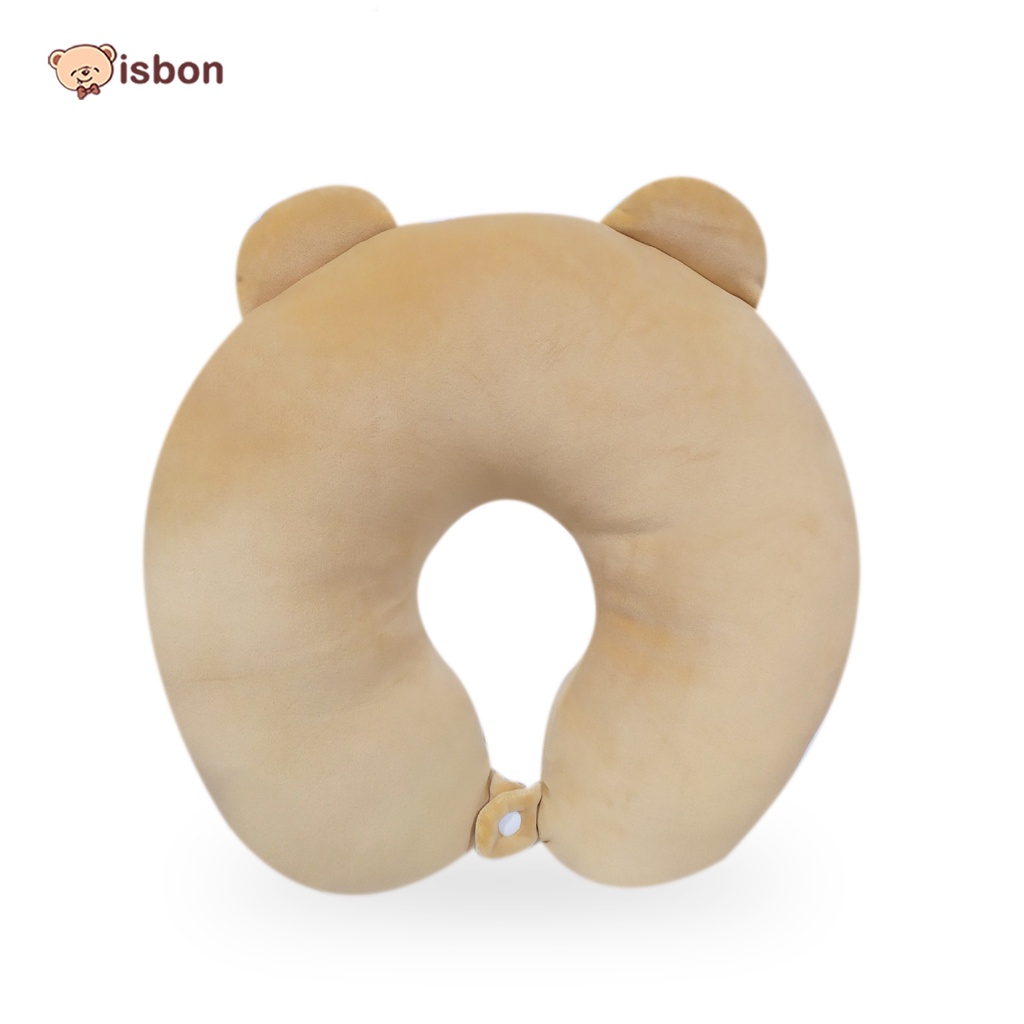 Bantal Leher Dewasa BORDIR BONEY travel pillow Istana Boneka Neckrest Bordir Comfy Nyaman untuk traveling jarak jauh