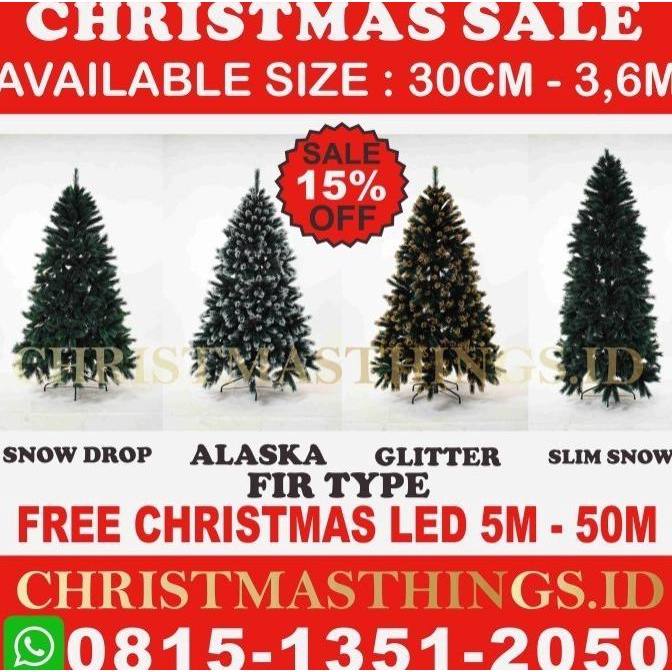 

Pohon Natal Tinggi Murah 150 Cm 1,5 1.5 M Meter 5 Ft Feet Jarum Cemara Pn43625