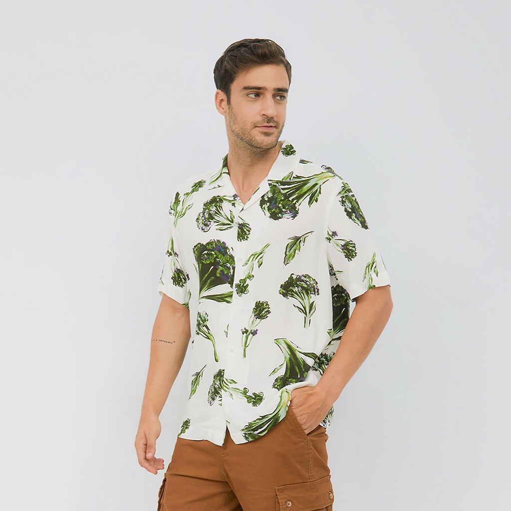 JOY SHADE  Men Kemeja Tangan Pendek BROCOLI Shirt by H&amp;M