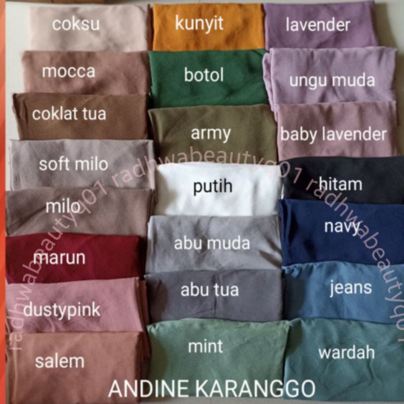 KHIMAR ANDINE ORI KARANGGO-WARNA LAIN