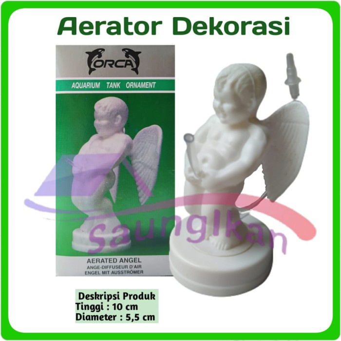 Dekorasi Hiasan AERATOR AERASI Aquarium ANGEL KECIL