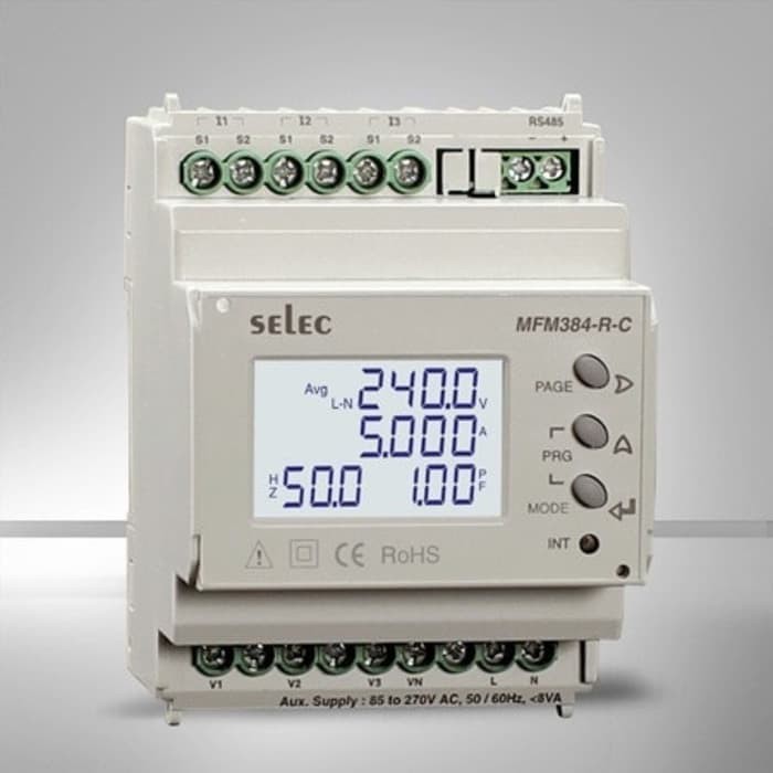 digital multi function meter 3 phase SELEC MFM384-R-C