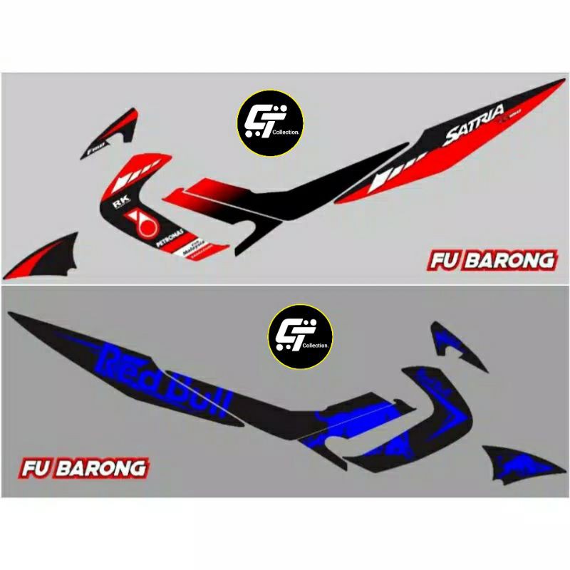 Sticker Striping Satria Fu 2012 Barong Variasi - Striping Satria 2012 redbul