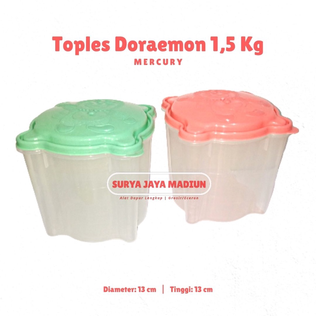 Toples Plastik | Toples Jajan 1,5 Kg | Toples Karakter
