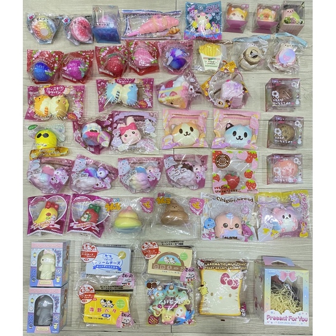 Promo New Squishy Ibloom Murah Fuwa Shave Croissant Cat Angel Bunny Macaron Princess Strawberry Appl