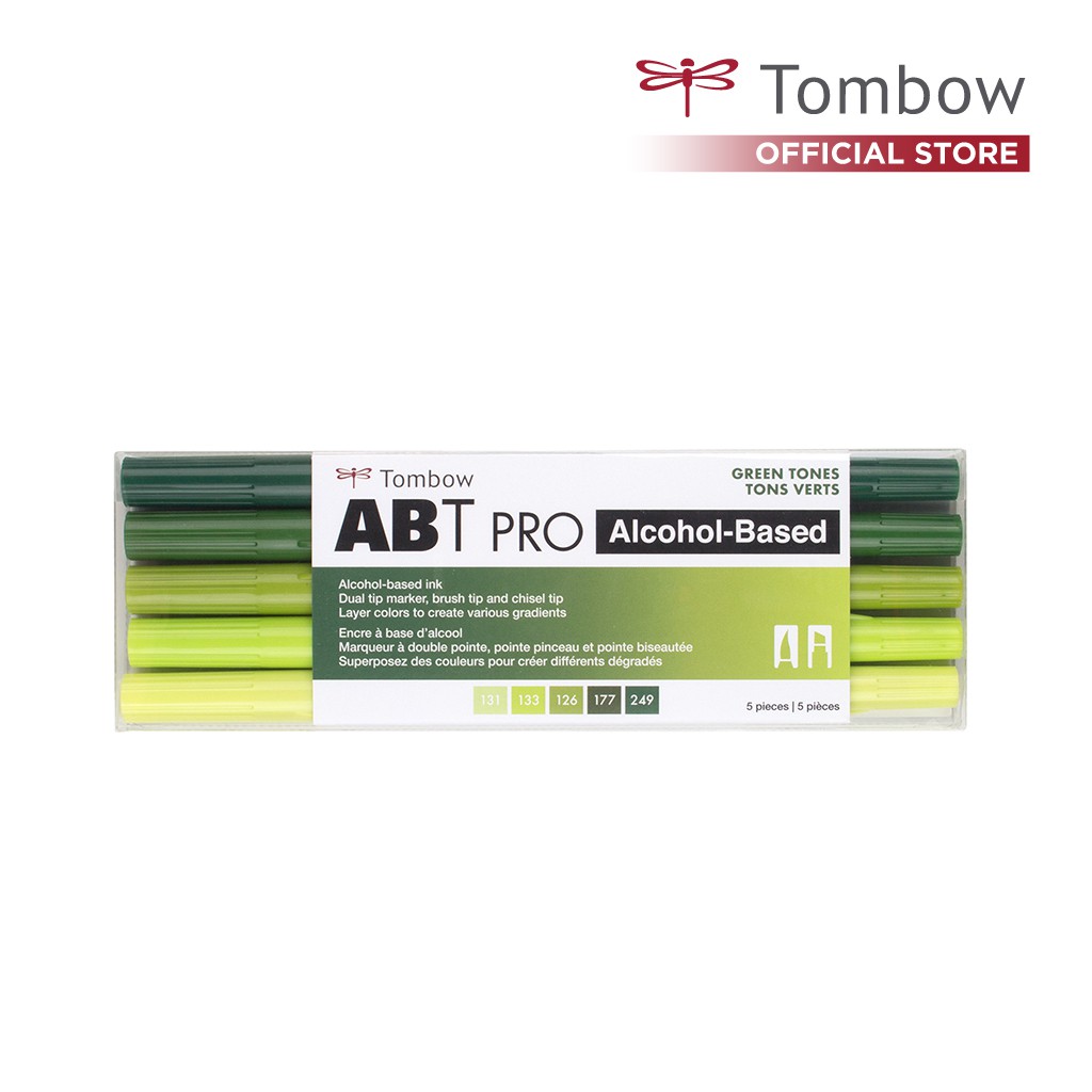 

Tombow Dual Brush ABT PRO Green Blends, 5pcs