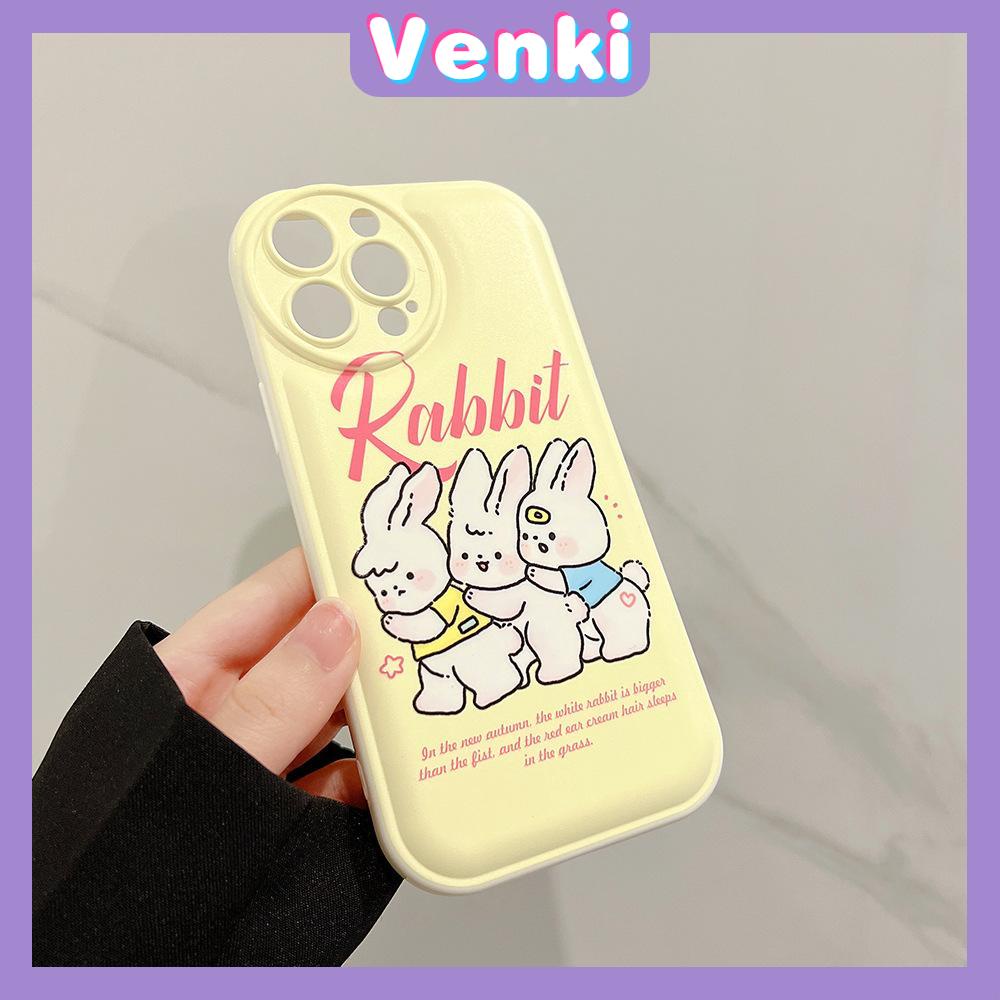 iPhone Case TPU Silicone Soft Case Airbag Shockproof Protection Camera Cute Cartoon Rabbit Compatible For iPhone 11 Pro Max 13 Pro Max 12 Pro Max 7Plus xr XS Max