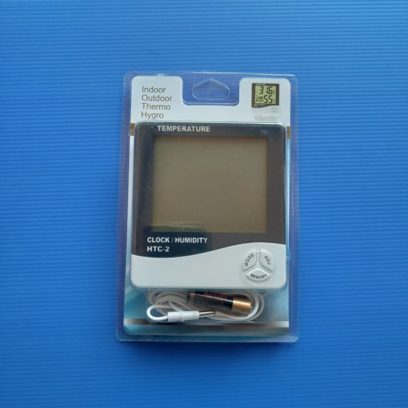 Termo higrometer HTC-2/ termometer ruang digital higrometer 2 ruang