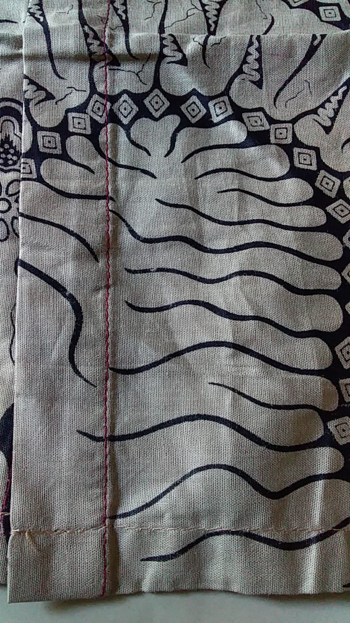 Size M L Xl Xxl Bswart Batik Hrb026 Kenongo Hem Batik Monochrome Semut Coklat Kemeja Batik Pria