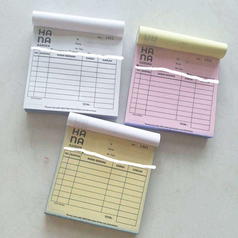 

NOTA, FORM ORDER, KAS BON OLSHOP CUSTOM 1/6 FOLIO 3 PLY
