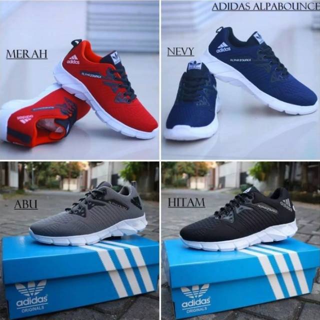 Sepatu pria sneakers running sport adidas termurah olahraga man shoes sepatu sport murah